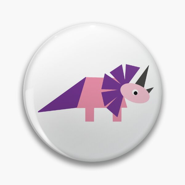 Item preview, Geometric Triceratops Dinosaur Made from Shapes for Kids designed and sold by MadeFromShapes.