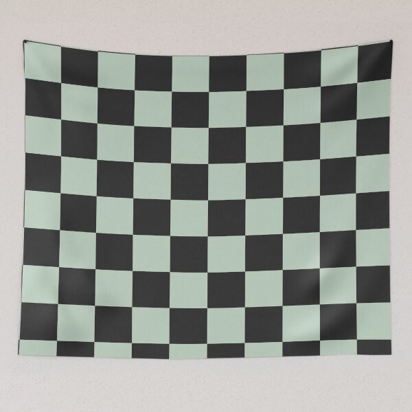 Item preview, Mint green Fun Chic  Retro colorful checkered pattern  designed and sold by Creations by lyne.