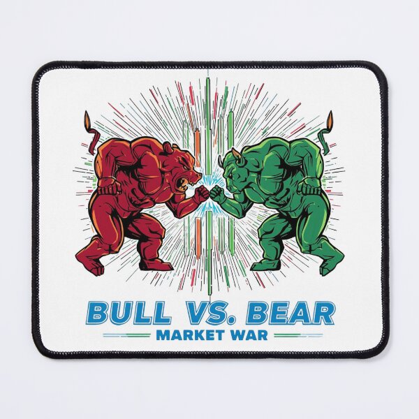 Item preview, Bull vs Bear Market War Trading Shirt  designed and sold by KapiPrint.