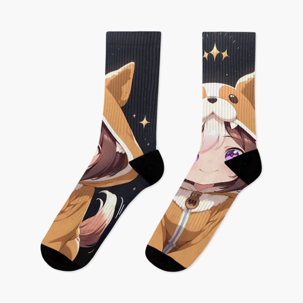 Item preview, Special Week Uma Musume Chibi Kawaii Dog Costume Under Starry Night designed and sold by earlobejerk.