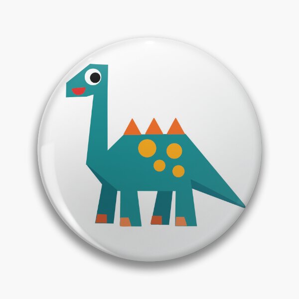 Item preview, Geometric Brachiosaurus Dinosaur Made from Shapes designed and sold by MadeFromShapes.