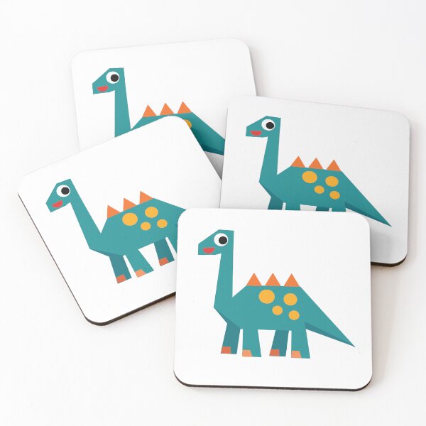 Item preview, Geometric Brachiosaurus Dinosaur Made from Shapes designed and sold by MadeFromShapes.
