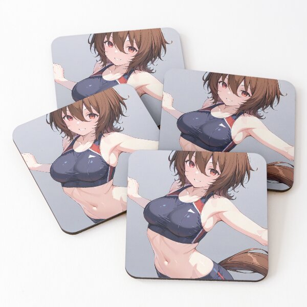 Item preview, Agnes Tachyon Uma Musume Pretty Derby Workout Navy Fitness Cheerful Motion designed and sold by earlobejerk.