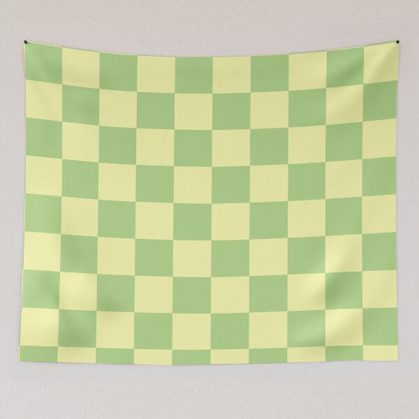 Item preview, Lemon and lime Fun Chic  Retro colorful checkered pattern  designed and sold by Creations by lyne.