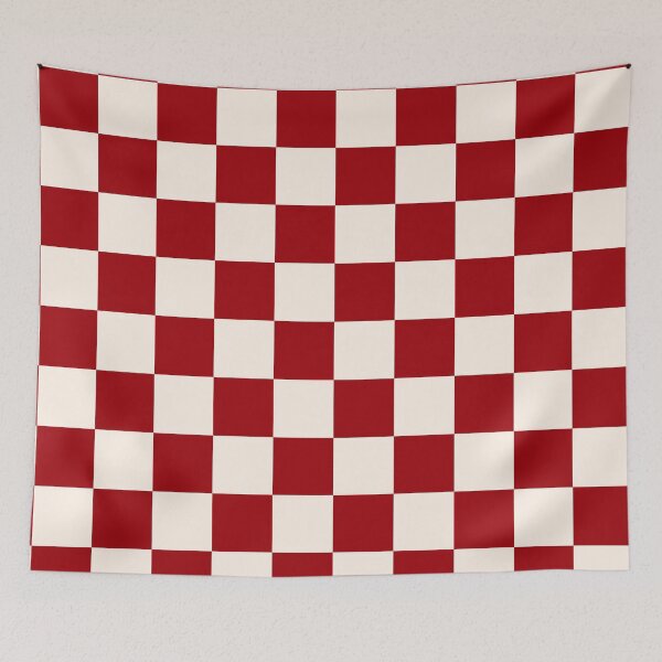 Item preview, Red Fun Chic  Retro colorful checkered pattern  designed and sold by Creations by lyne.