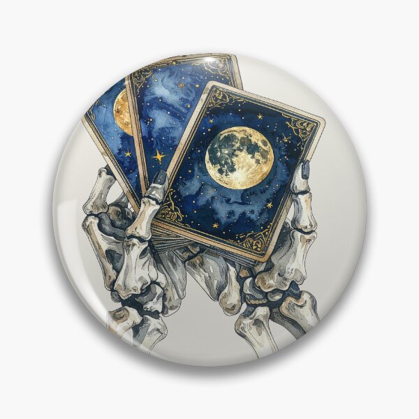 Item preview, Mystical card magic, tarot cards in skeleton hands designed and sold by LiskoDesign.