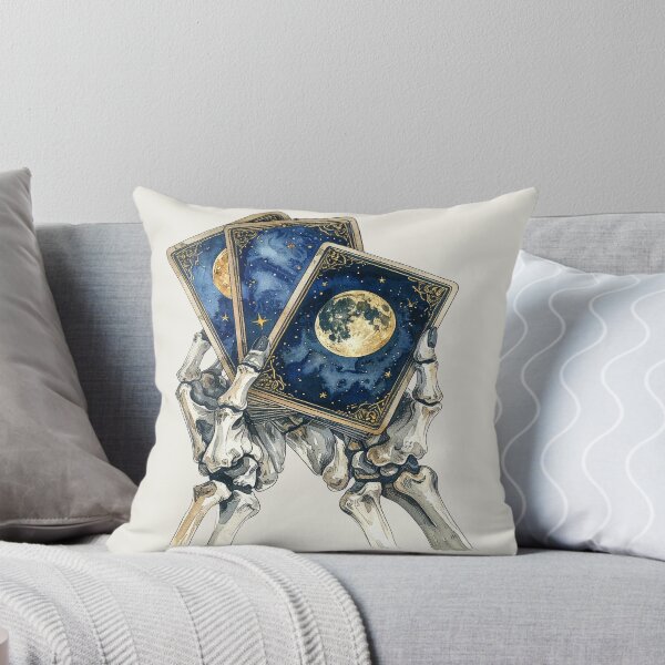 Item preview, Mystical card magic, tarot cards in skeleton hands designed and sold by LiskoDesign.