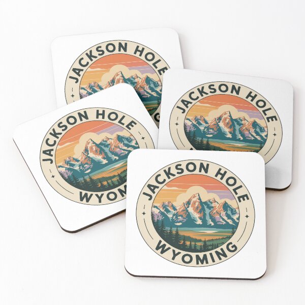 Item preview, Jackson Hole Wyoming Travel Sticker – Grand Teton Mountain Landscape designed and sold by pod24.