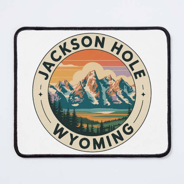 Item preview, Jackson Hole Wyoming Travel Sticker – Grand Teton Mountain Landscape designed and sold by pod24.