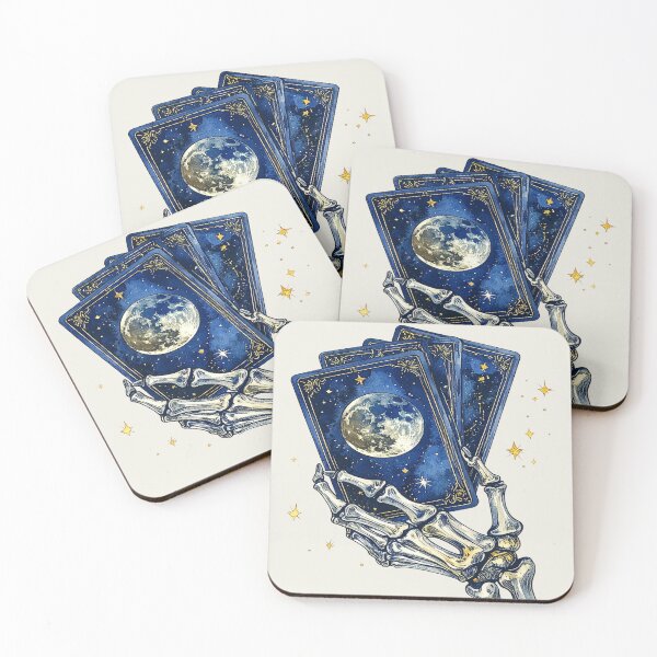 Item preview, Tarot of the Night, Skeleton Hand designed and sold by LiskoDesign.