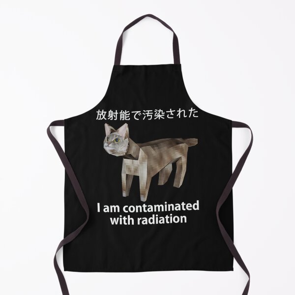 Item preview, I Am Contaminated With Radiation Japanese Cat Meme designed and sold by obinmoon.