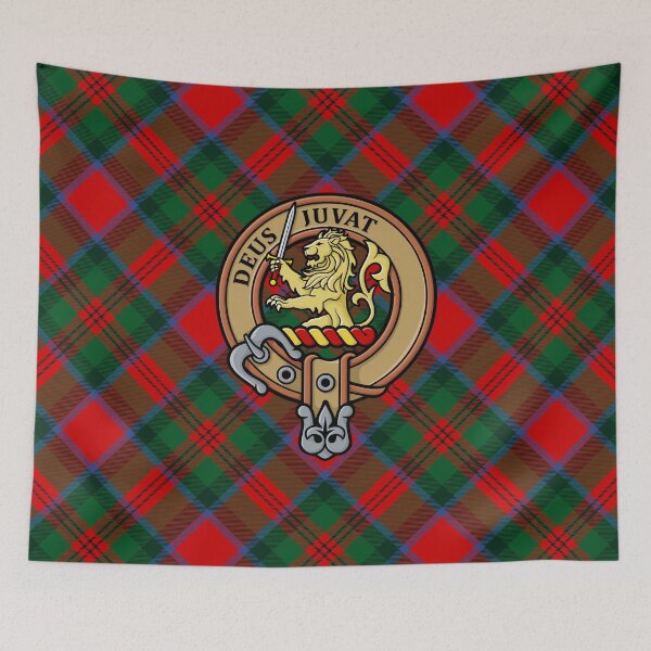 Item preview, Clan MacDuff Crest over Tartan designed and sold by sifis.