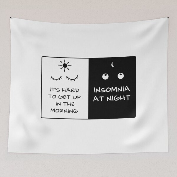 Item preview, Day And Night Sleep Struggle Funny Quote designed and sold by Rolymacater.