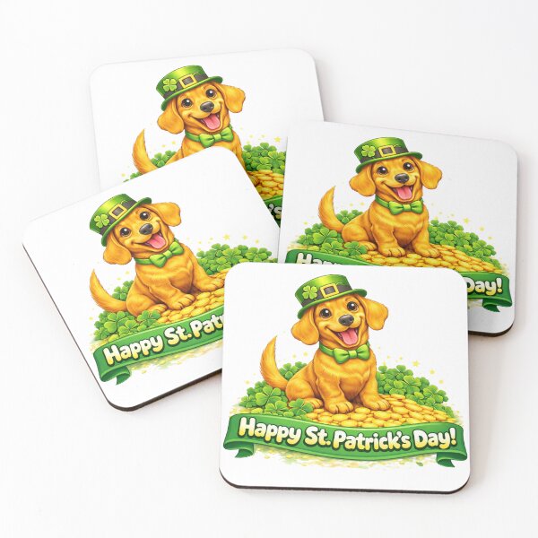 Item preview, St. Patricks Day Dachshund Shamrock designed and sold by ChaosCultCreations.co.