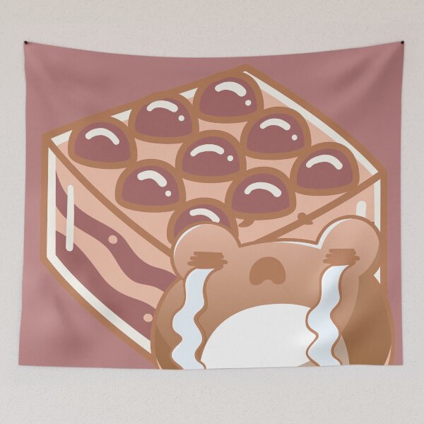 Item preview, Strea the Sad Frog and Kawaii Chocolate Cake designed and sold by Kanniax.