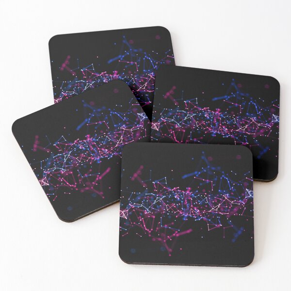 Item preview, Abstract Particle Connections – Futuristic Network designed and sold by xam.