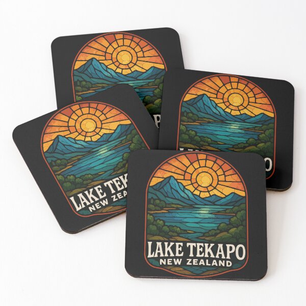Item preview, Lake Tekapo Travel Stained Glass Art designed and sold by TomFrontierArt.