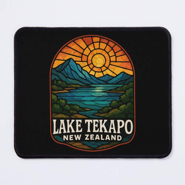 Item preview, Lake Tekapo Travel Stained Glass Art designed and sold by TomFrontierArt.