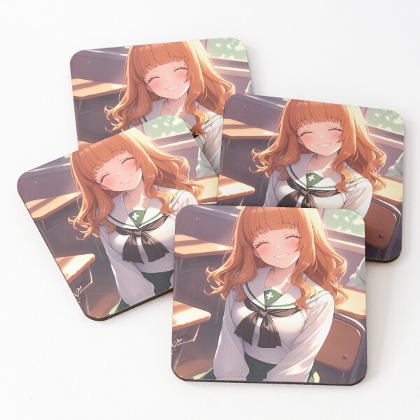 Item preview, Saori Takebe Girls Und Panzer Classroom Cute Smile designed and sold by earlobejerk.
