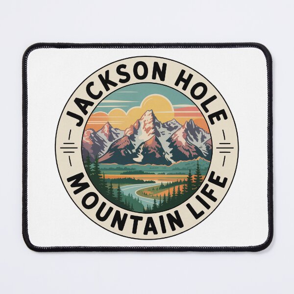 Item preview, Jackson Hole Mountain Life Travel Sticker – Grand Teton Wyoming Landscape designed and sold by pod24.