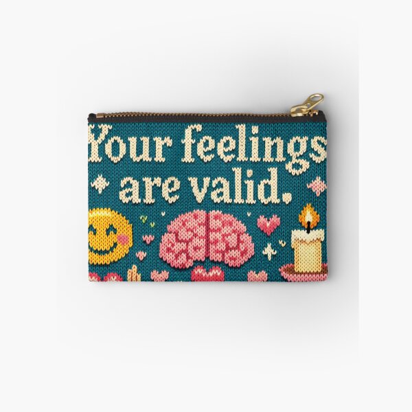 Item preview, Your feelings are valid: Aesthetic Mindfulness Knitting Pattern Design designed and sold by Mauswohn.