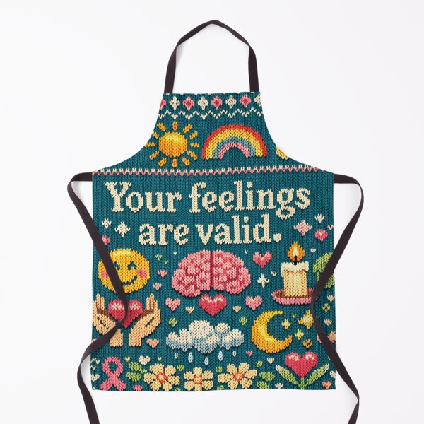 Item preview, Your feelings are valid: Aesthetic Mindfulness Knitting Pattern Design designed and sold by Mauswohn.