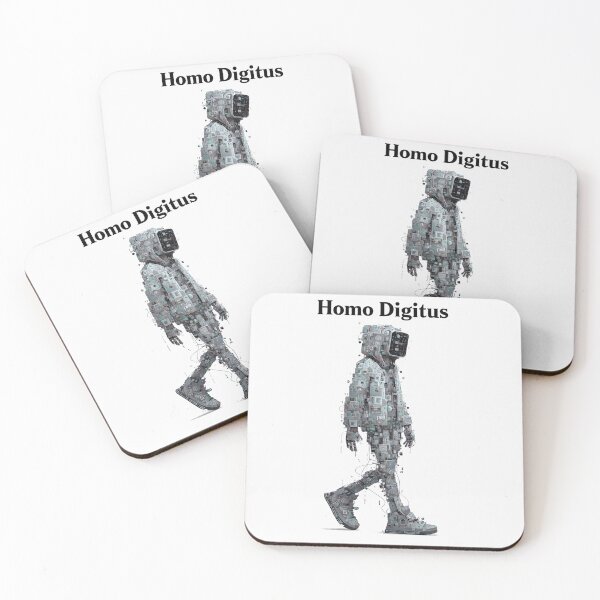 Item preview, Homo Digitus – Digital Age Human Evolution Art designed and sold by PixelQ.