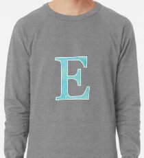 Teal Watercolor Ε Lightweight Sweatshirt