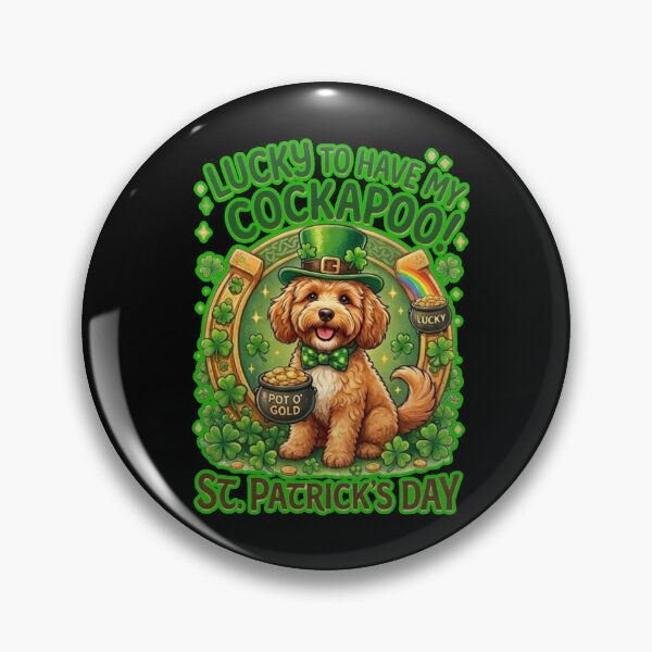 Item preview, Lucky to Have My Cockapoo - St. Patrick's Day designed and sold by RNTStudio.