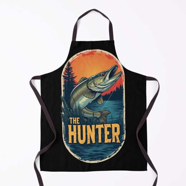 Item preview, Northern Pike Fishing - Vintage Sunset Angler Design designed and sold by KingCuppaDigitalArt.