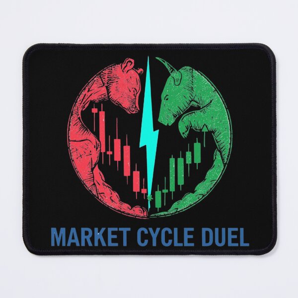 Item preview, Market Cycle Duel Bull Bear Shirt designed and sold by KapiPrint.