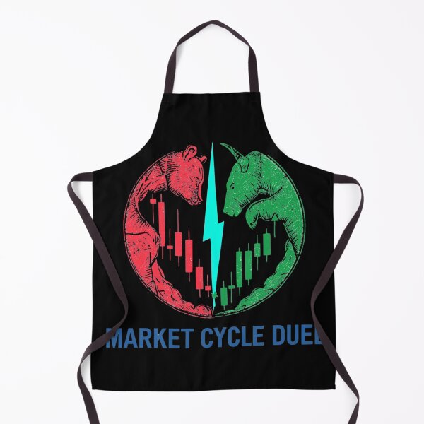 Item preview, Market Cycle Duel Bull Bear Shirt  designed and sold by KapiPrint.