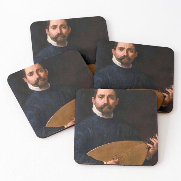 Item preview, Portrait of a Lute Player Annibale Carracci Painting designed and sold by TheSoulOfArt.