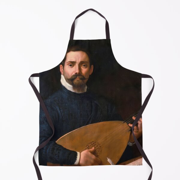 Item preview, Portrait of a Lute Player Annibale Carracci Painting designed and sold by TheSoulOfArt.