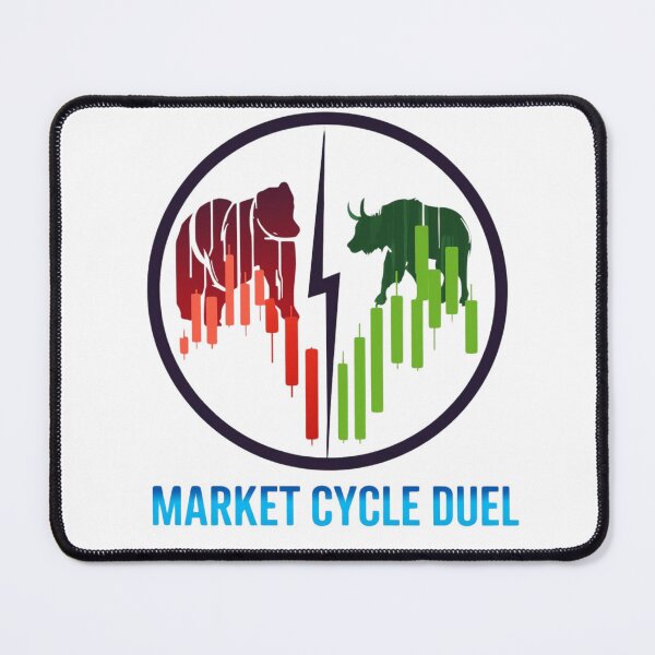 Item preview, Market Cycle Duel Bull Bear Shirt designed and sold by KapiPrint.