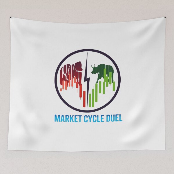 Item preview, Market Cycle Duel Bull Bear Shirt  designed and sold by KapiPrint.