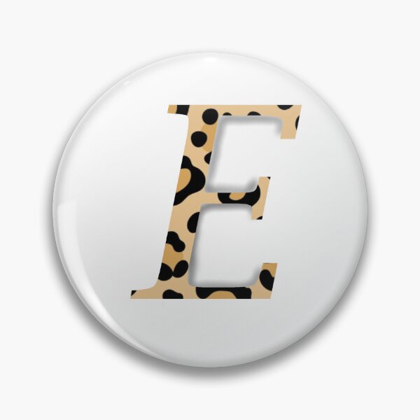 Item preview, Letter E with leopard pattern designed and sold by LilasStyle.
