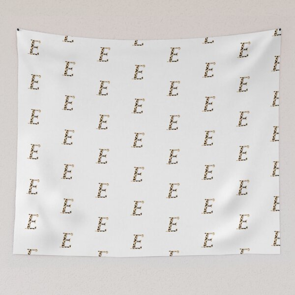 Item preview, Letter E with leopard pattern designed and sold by LilasStyle.