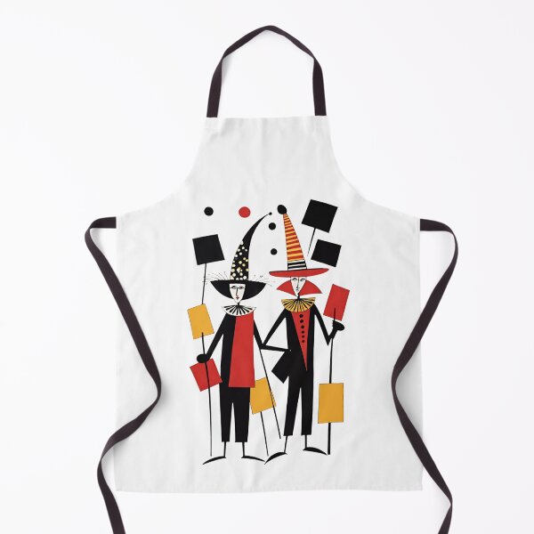 Item preview, Bold Abstract Geometric Carnival Clowns – Modern Art Illustration designed and sold by AlxVel.