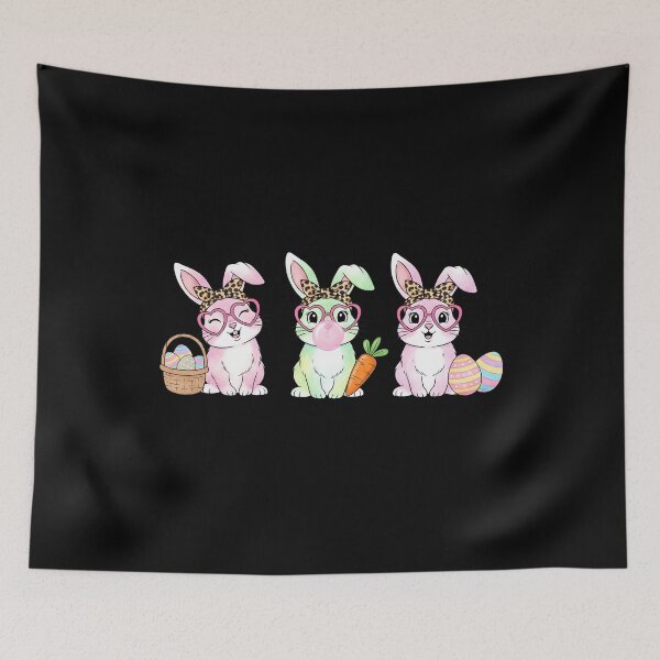 Item preview, Girls Easter Bunny Cute Rabbits designed and sold by KroghDs.