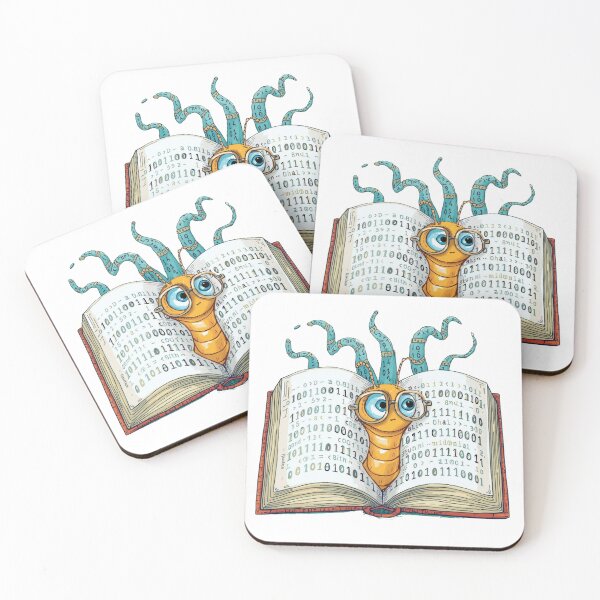 Item preview, Bookworm Binary: Pages in 01 Code designed and sold by RDproject.