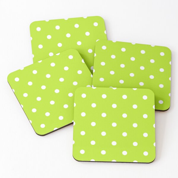 Item preview, Neon Lime Green and White Polka dots  designed and sold by POLKAIWERX.