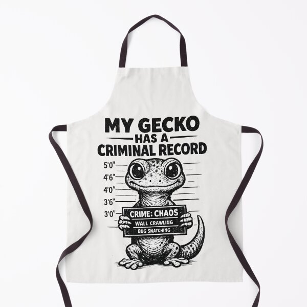 Item preview, Funny Gecko Mugshot – Criminal Record Lizard Humor designed and sold by Pawsome Quotes.