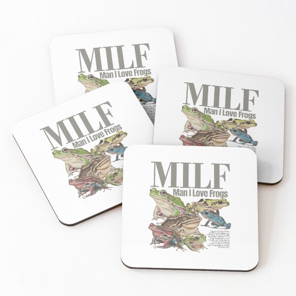 Item preview, MILF Man I Love Frogs — Vintage Scientific Frog Illustration & Funny Quote designed and sold by Colorful-Garden.