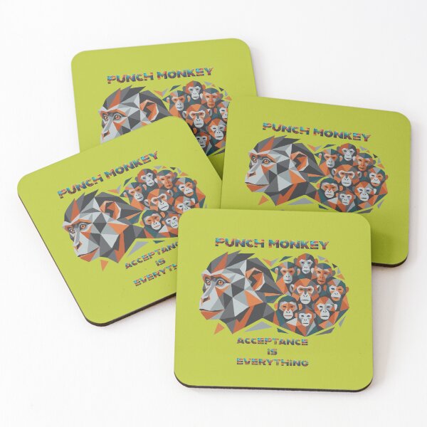 Item preview, Punch Monkey Acceptance is Everything Geometric Mosaic Emblem designed and sold by Custom Crest.