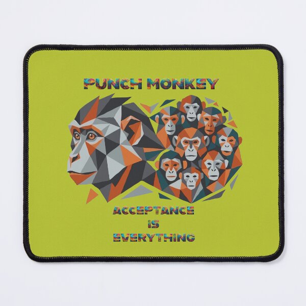 Item preview, Punch Monkey Acceptance is Everything Geometric Mosaic Emblem designed and sold by Custom Crest.