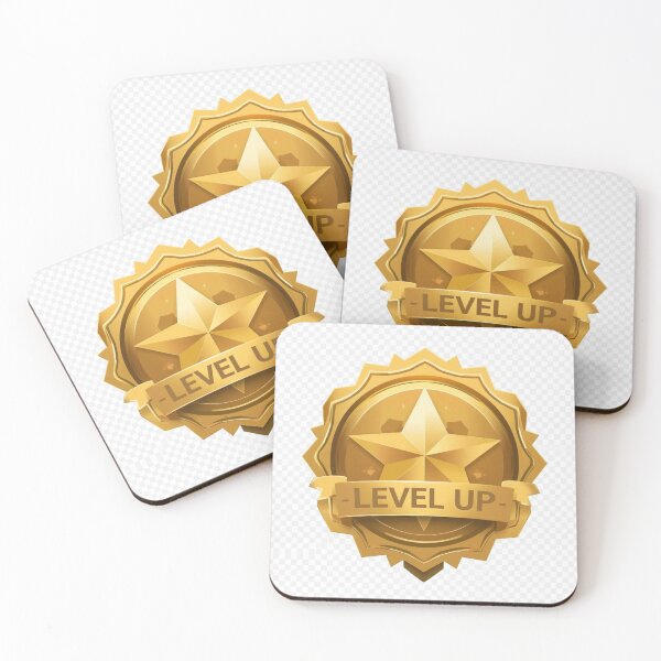 Item preview, Level Up Achievement Sticker - Gaming Badge designed and sold by NeonNerd Studio.