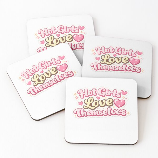 Item preview, Hot Girls Love Themselves, Self Love, Bold Feminist Confident Girl Text Design designed and sold by AlienTechs.