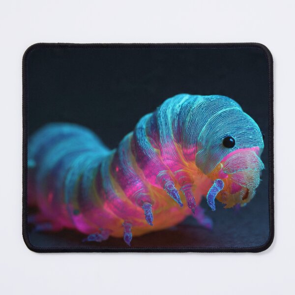 Item preview, Glowing Neon Alien Caterpillar designed and sold by MidnightVisionStudio.