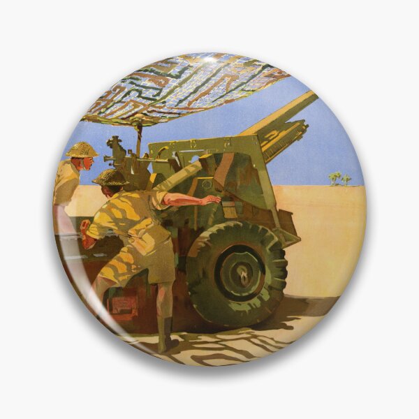 Item preview, WWII Propaganda Poster | Camouflage Nets Baffle the Hun | Ministry of Supply Art | North African Campaign | Military History designed and sold by artofuniverse.